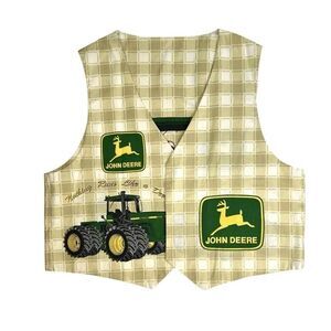 John Deere Reversible Lightweight Vest Tractor Farm Made In The USA Mens XXL